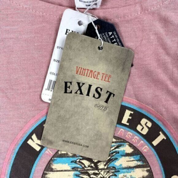 NEW Exist Key West Florida Open Shoulder Sleeve 100% Cotton Shirt Size Large - Picture 6 of 7